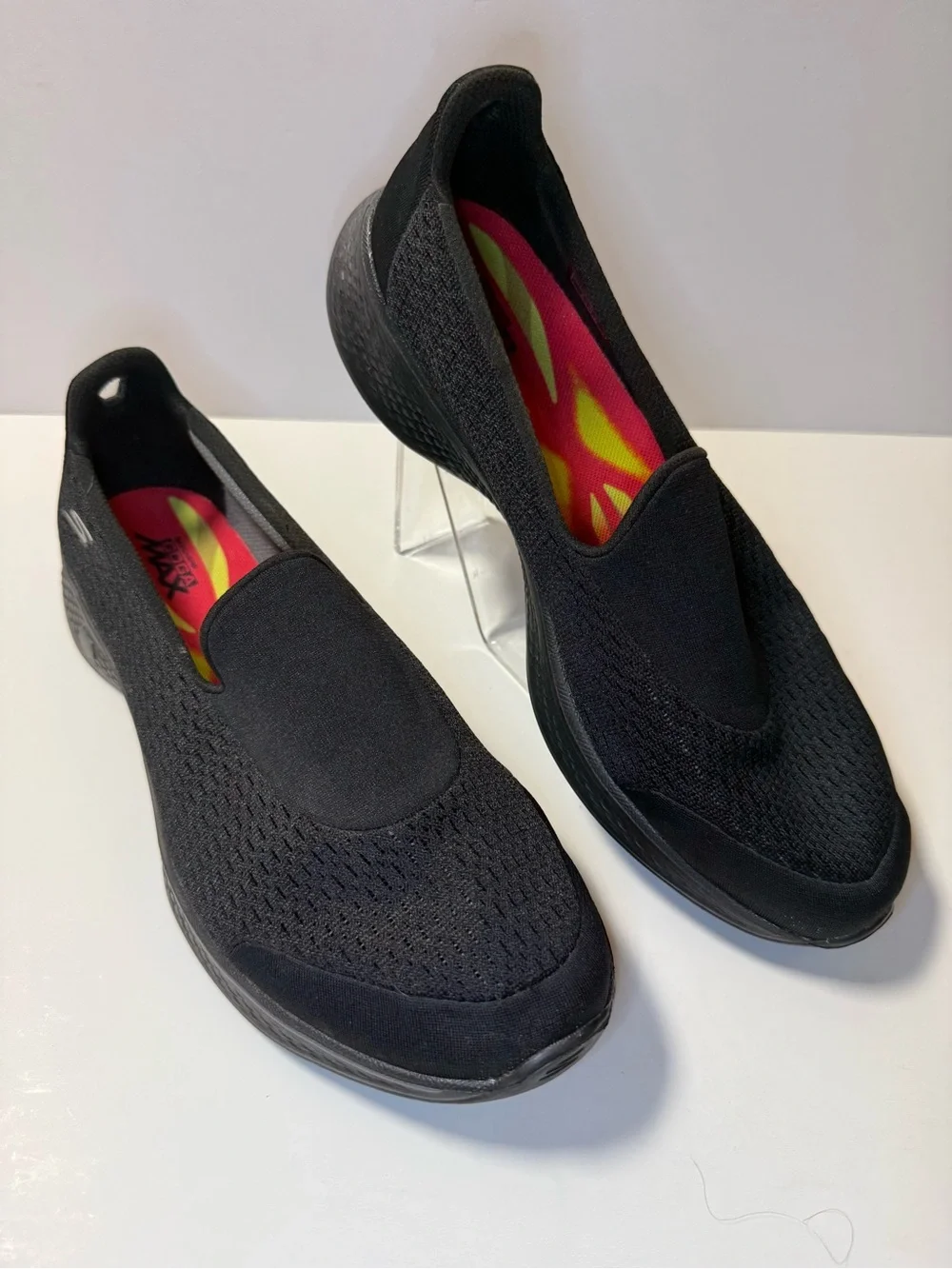 Skechers Women’s Black Slip-On Knit Sneakers